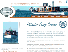 Tablet Screenshot of pittwaterferry.com.au